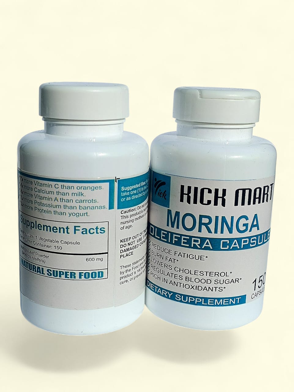 Kickmart Moringa Capsules – Buy 2 Get 1 Free | 450 Capsules Mega Value Pack