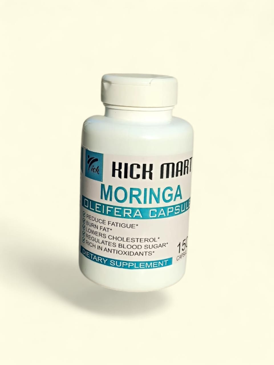 Kickmart Moringa Capsules 150 Count – Premium Herbal Wellness Supplement